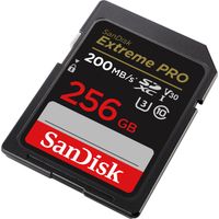 SanDisk 256GB Extreme PRO UHS-I SDXC Memory Card 200 MB/s V30 + 2 Ani RescuePRO Deluxe