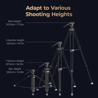 SmallRig Heavy-Duty Carbon Fiber Tripod Kit AD-120 4463