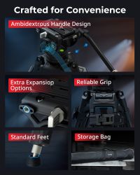 SmallRig Carbon Fiber Heavy-Duty Tripod Kit AD-80S 5111