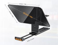 Lensgo TC12 Aluminum Alloy Liftable Teleprompter for DSLR Camera and Tablet up to 12.9″