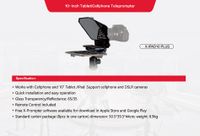 Heroview X-IPAD10PLUS 10" Teleprompter for Tablet and iPad