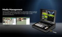 AVMATRIX Shark S4 PLUS 4-Channel SDI/HDMI Video Switcher with 10.1" IPS Display
