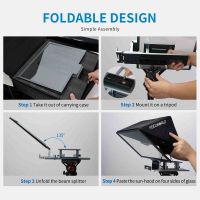 FeelWorld TP16 Universal 16 inch Folding Teleprompter with Remote Control