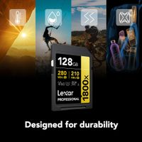 Lexar Professional SDXC 1800x Pro U3 UHS-II V60 128GB Memory Card GOLD Series 2-Pack