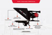 HeroView XBase Series X-19BS1000 19 inch Teleprompter with 1000 nits Broadcast Monitor with VGA / HDMI / SDI / TALLY Interface