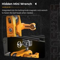 SmallRig Magic Arm Support with Dual Ball Heads (1/4”-20 Screws) (BumbleBee Edition) 5522