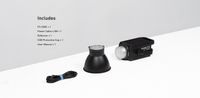 Nanlite FS-300C AC-Powered RGBW Color LED Monolight 34200 Lux
