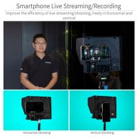 FeelWorld TP10 Portable Folding Teleprompter for Smartphone/Tablet/DSLR (10")