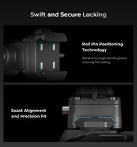 SmallRig 4487 HawkLock H21 Quick Release Monitor Support with NATO Clamp