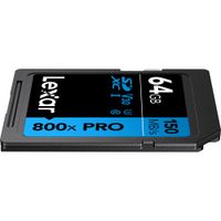 Lexar SDXC 800x Pro UHS-I V30 64GB High-Performance Memory Card BLUE Series