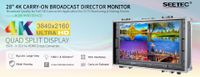 FeelWorld (Seetec) 28inch 4K Carry-On Quad View Broadcast Monitor