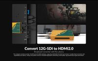 AVMATRIX SC1112-12G 12G-SDI to HDMI 2.0 4K Broadcast Signal Converter