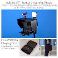 FeelWorld TP10 Portable Folding Teleprompter for Smartphone/Tablet/DSLR (10")