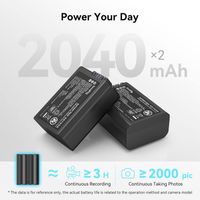 SmallRig NP-W235 Camera Battery 2040mAh and Charger Kit 3822
