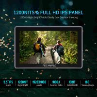 FeelWorld H5 5.5-inch 12G SDI HDMI 2.0 Camera Field Monitor High Brightness 1200nit Touchscreen