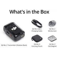 DJI Mic 2 Transmitter with Built-In Microphone (Shadow Black)
