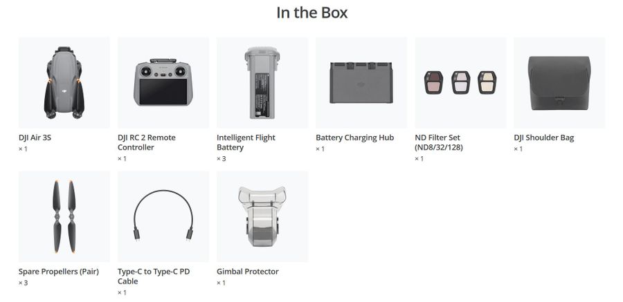 DJI Air 3S Fly More Combo (DJI RC 2)