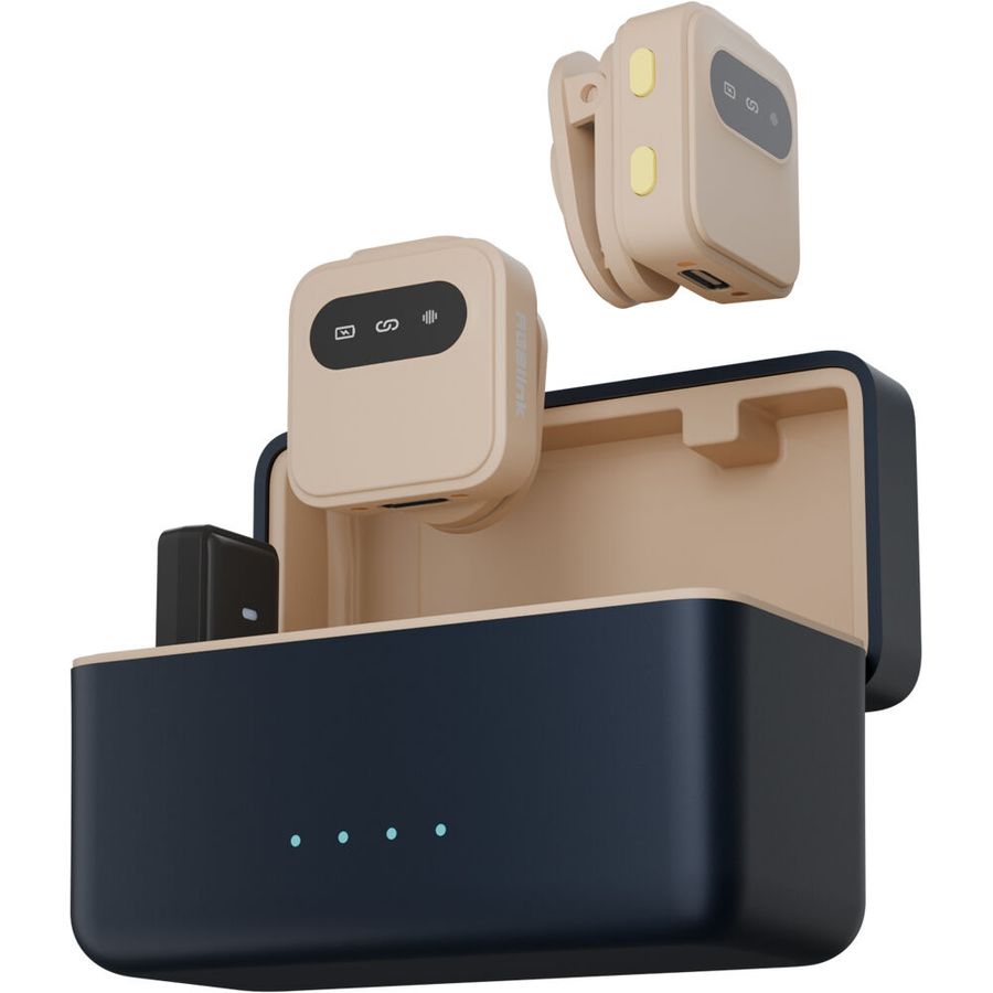 RGBlink AI mini Wireless Microphone System (2 TX + 1 RX) with USB-C Connector and Charging Case