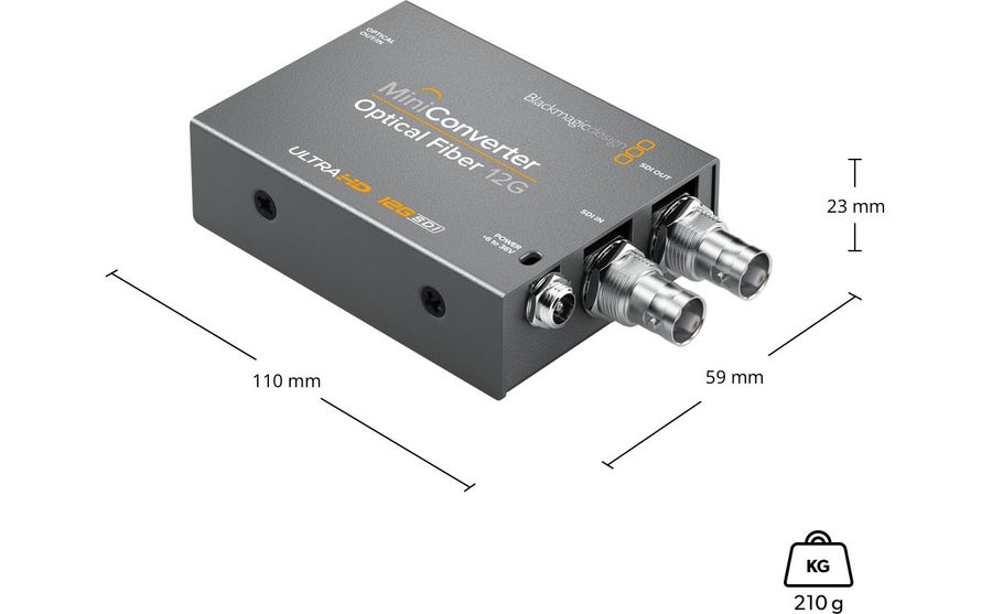 【未開封新品】Blackmagic Design 12G SDI Cable Blackmagic Design Mini Converter Optical Fiber 12G-SDI