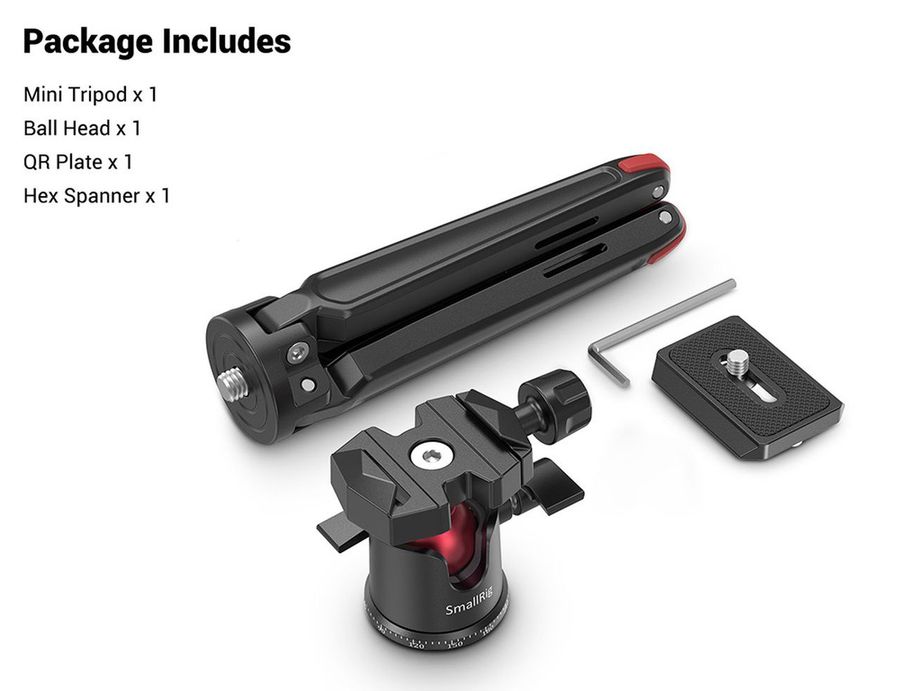 SmallRig Tabletop Mini Tripod with Panoramic Ball Head BUT2664