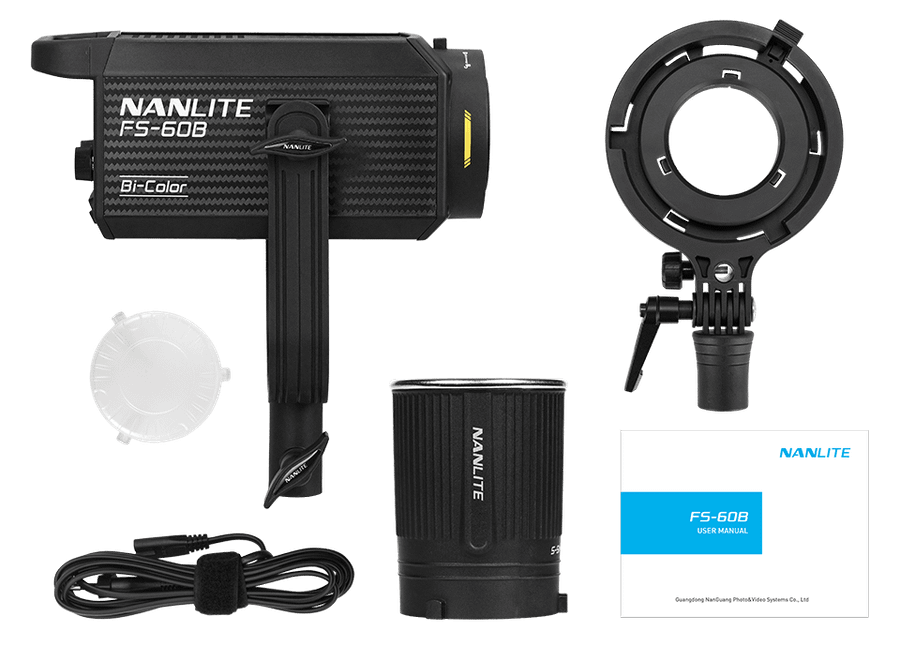 Nanlite FS-60B Bi-Color LED Studio Spotlight 13360 lux