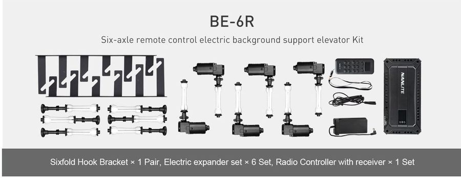 Nanlite BE-6R Sistem electric motorizat pentru 6 Fundaluri