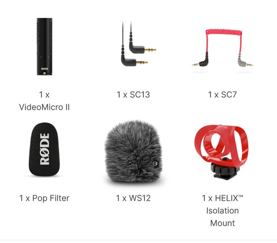 RODE VideoMicro II Ultracompact Camera-Mount Shotgun Microphone for Cameras and Smartphones