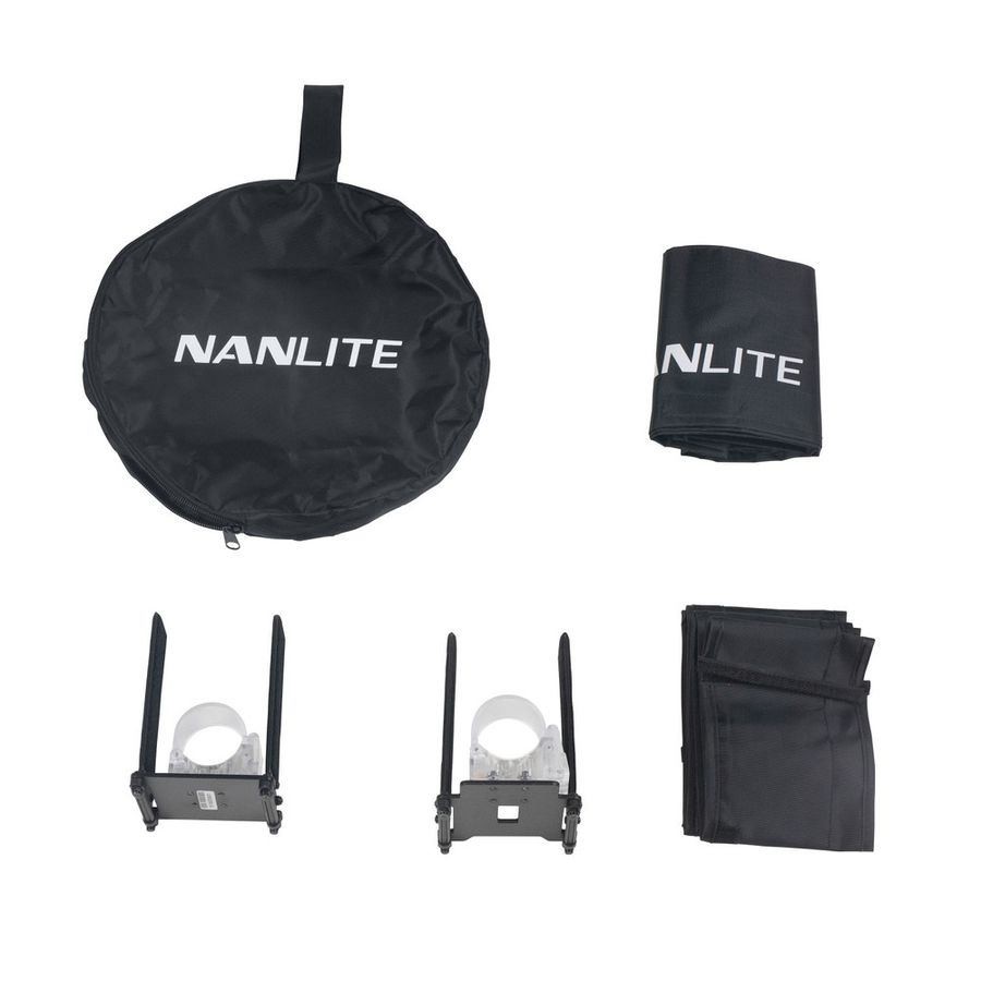 Nanlite Barndoor with Eggcrate for Pavotube II 15C LED Tubes ( BD-PTII15C+EC )