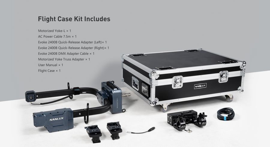 Nanlux YK-E-EVL-FL Motorized Yoke for Evoke 5000B & 2400B with Flight Case