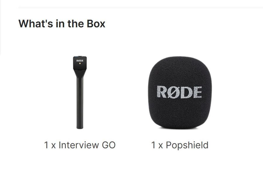 RODE Interview GO Handheld Mic Adapter for the Wireless GO