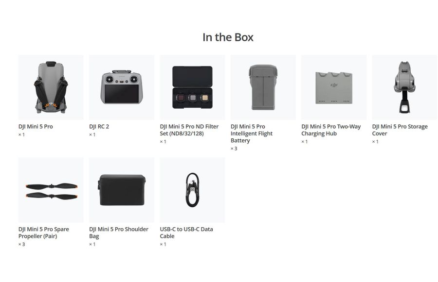 DJI Mini 5 Pro Fly More Combo (DJI RC 2)