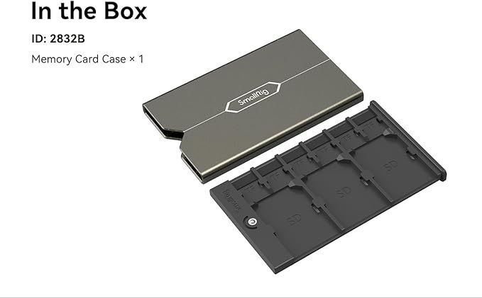 SmallRig Memory Card Case for SD and Micro SD (TF) 2832B