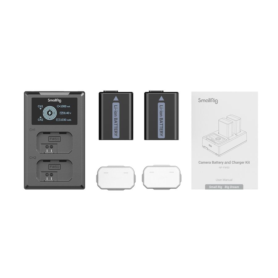 SmallRig NP-FW50 Camera Battery 1030mAh and Charger Kit 3818