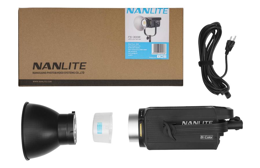 Nanlite FS-300B LED Bi-color Spot Light 38720 LUX