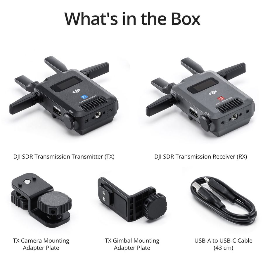 DJI SDR Transmission Combo, 20Mbps, 1080p, 35ms Latency