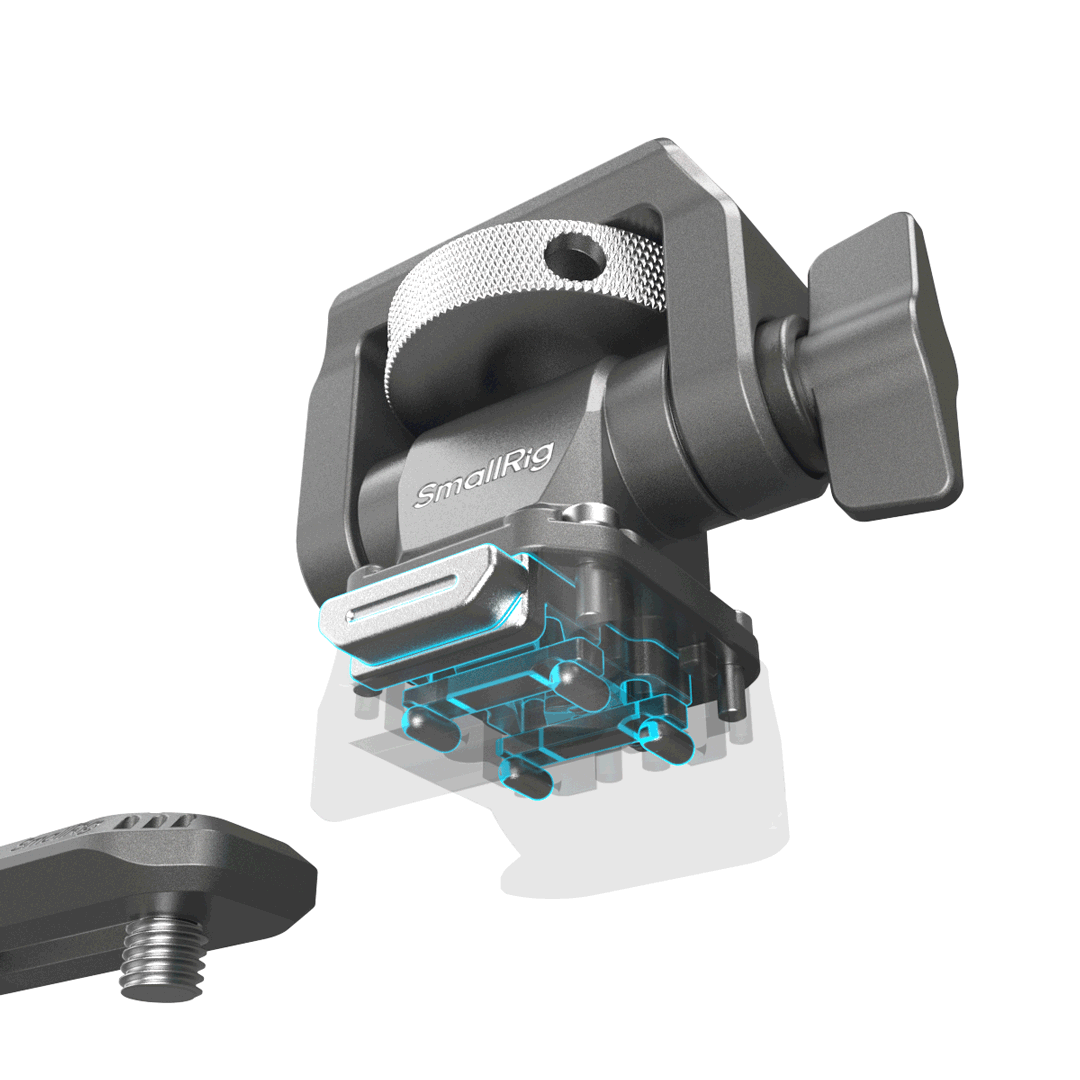 SmallRig 4487 HawkLock H21 Quick Release Monitor Support with NATO Clamp