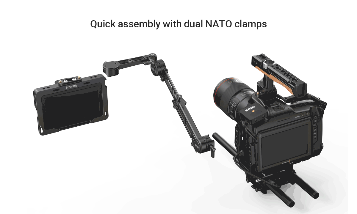 SmallRig Adjustable EVF Mount with NATO Clamp MD3507