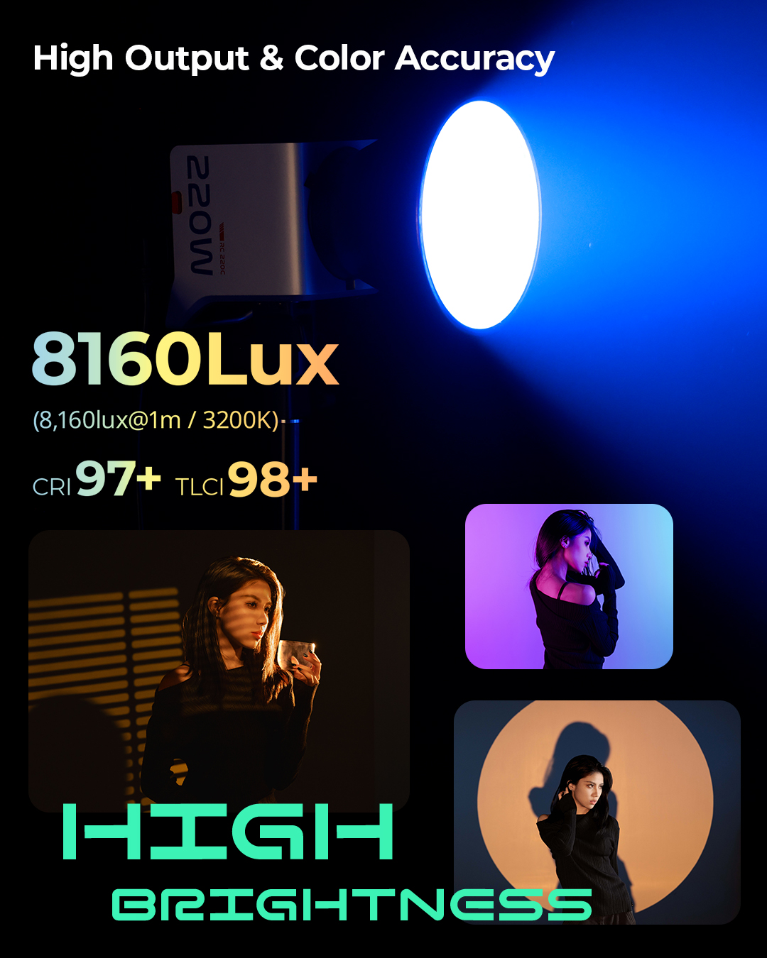 SmallRig RC 220C RGB COB LED Video Light 5098