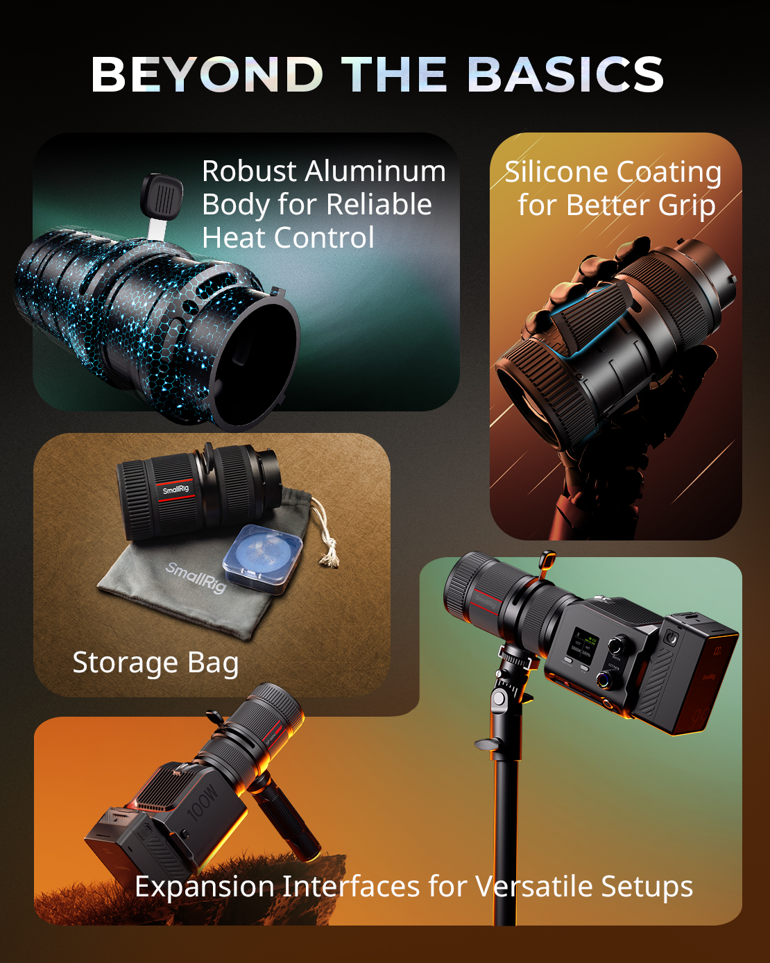 SmallRig SP-mini Spotlight Optical Accessory with 10 Gobos 4939