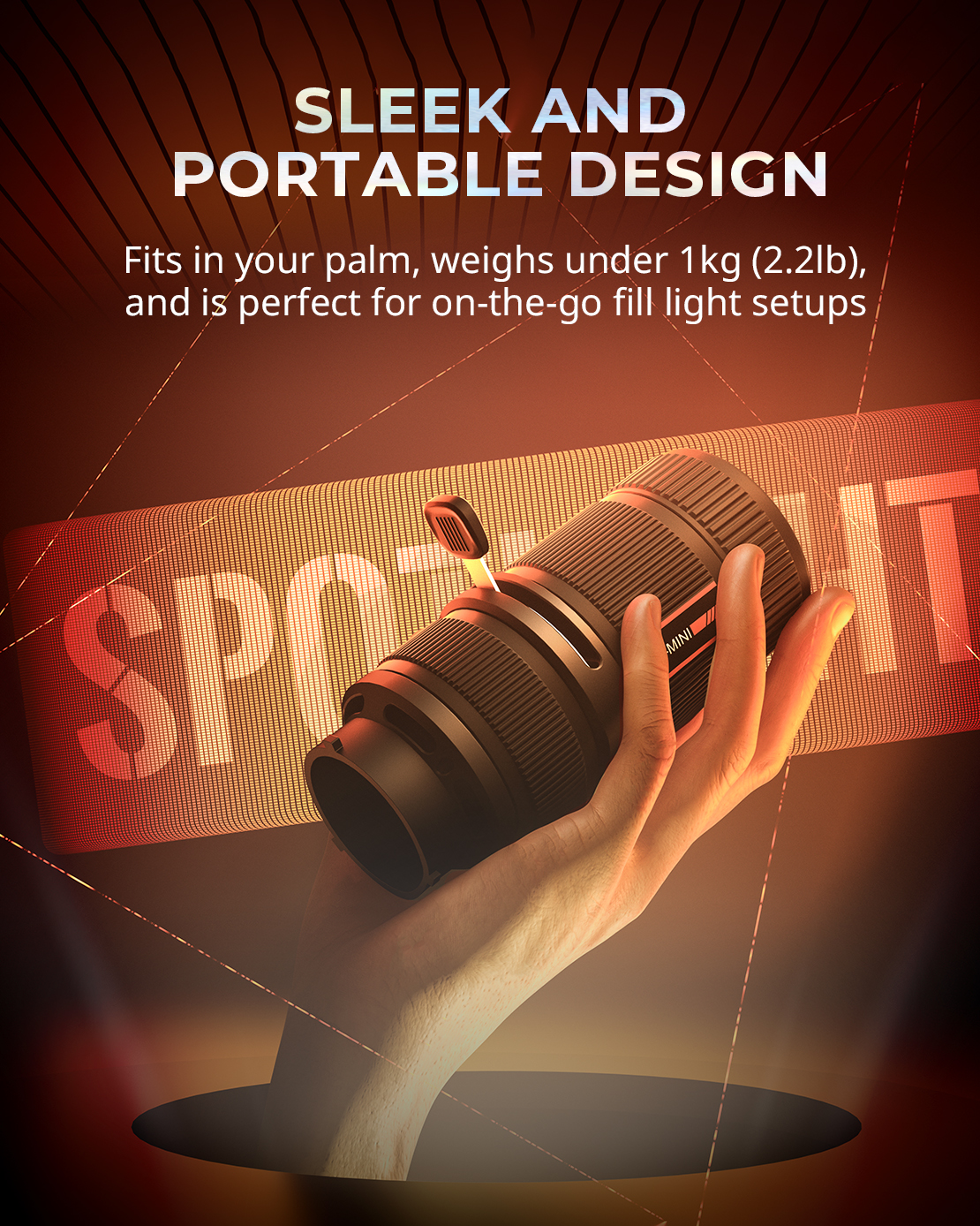 SmallRig SP-mini Spotlight Optical Accessory with 10 Gobos 4939