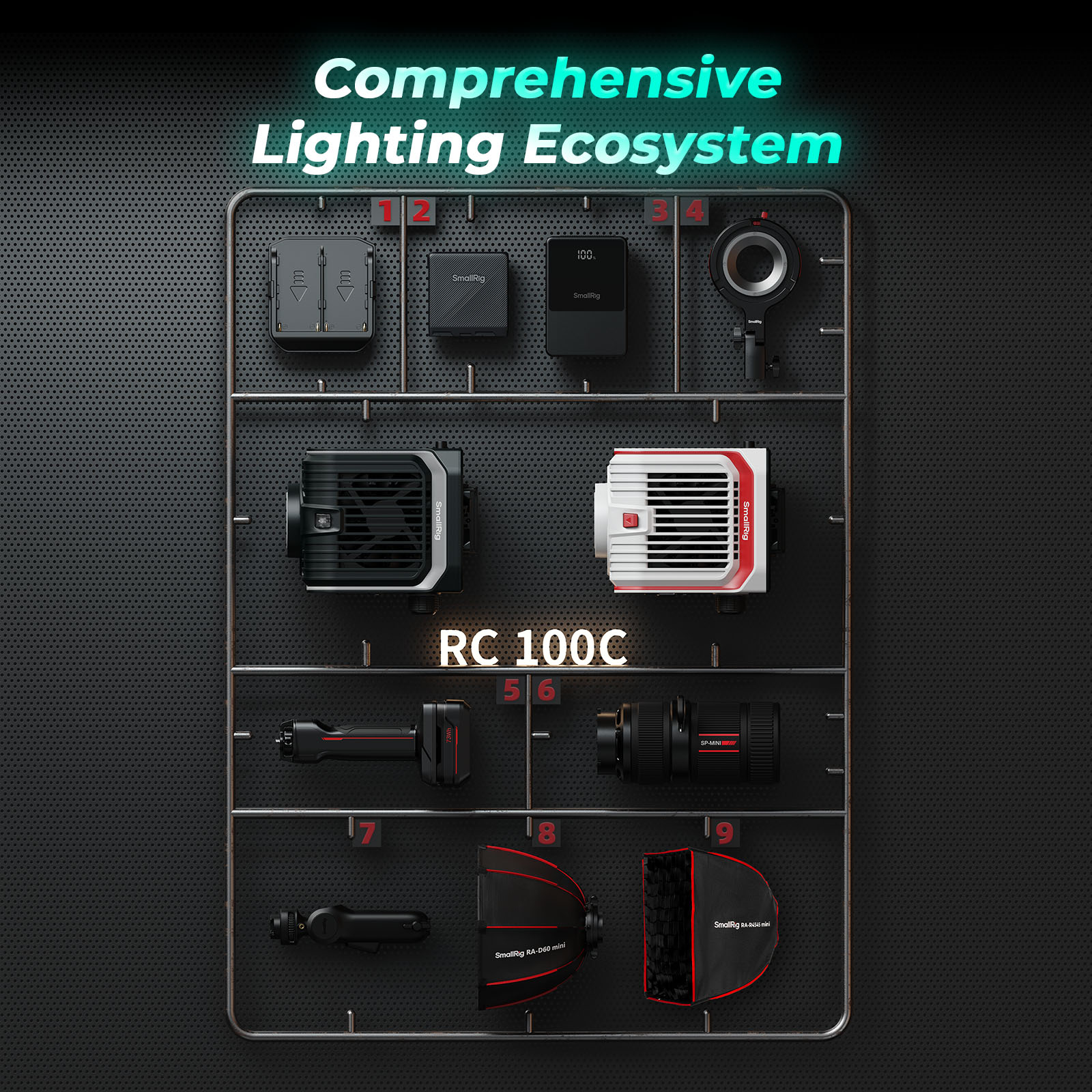 SmallRig RC 100C COB LED Video Light Ink Blue (Lite Version) 5377