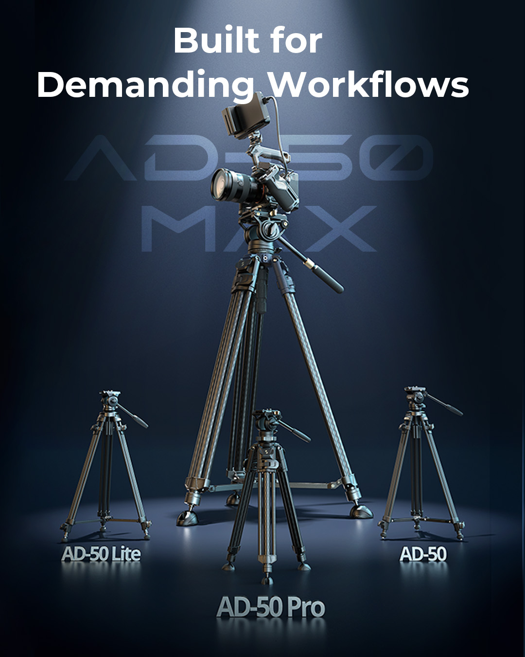 SmallRig AD-50 Max Video Carbon Fiber Tripod 5201