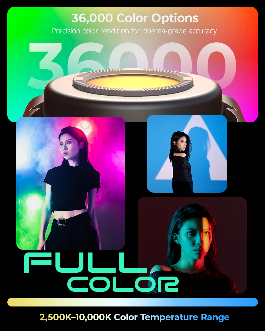 SmallRig RC 220C RGB COB LED Video Light 5098