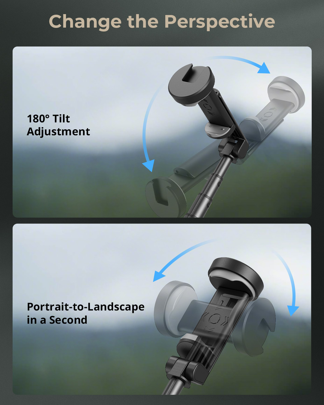 SmallRig ST30 Lite One-Touch Deploy Selfie Stick Tripod 5291