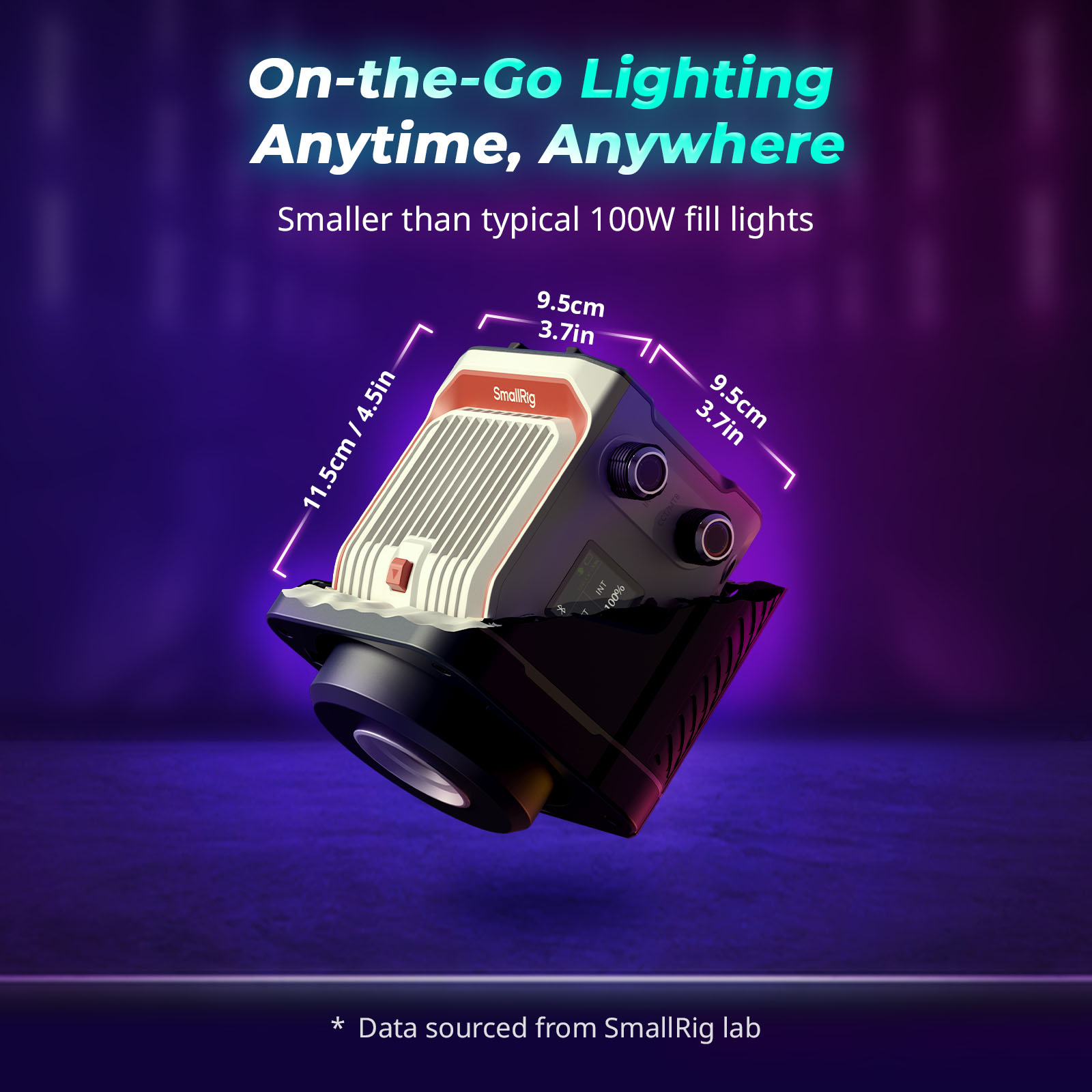 SmallRig RC 100C COB LED Video Light Ink Blue (Lite Version) 5377
