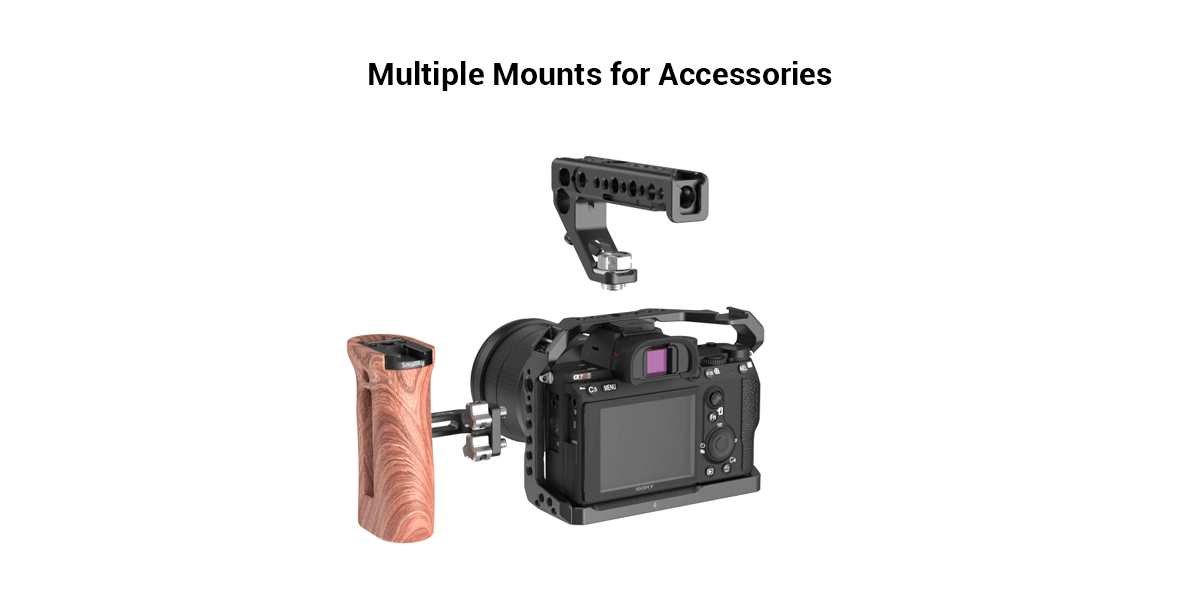 SmallRig Light Camera Cage for Sony A7 III A7R III A9 2918