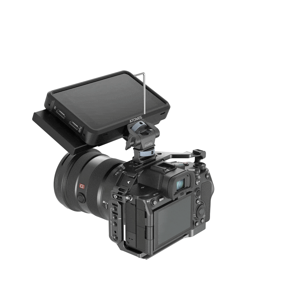 SmallRig Swivel and Tilt Adjustable Monitor Support with 1/4"-20 Screws 4886